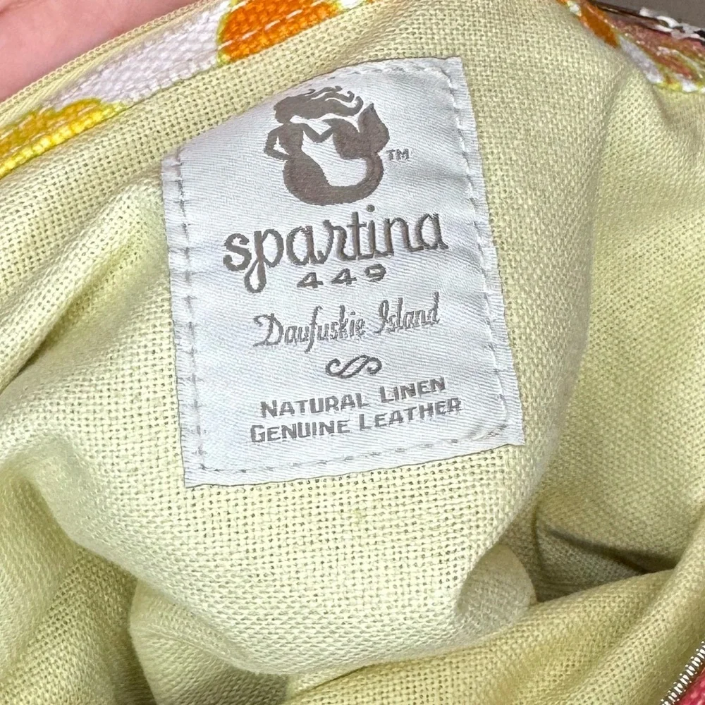 Spartina 449 Floral‎ Linen Satchel Crossbody Daufuskie Island